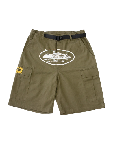 Corteiz Alcatraz Cargos in Khaki Green Corteiz Alcatraz Cargos in Khaki Green
