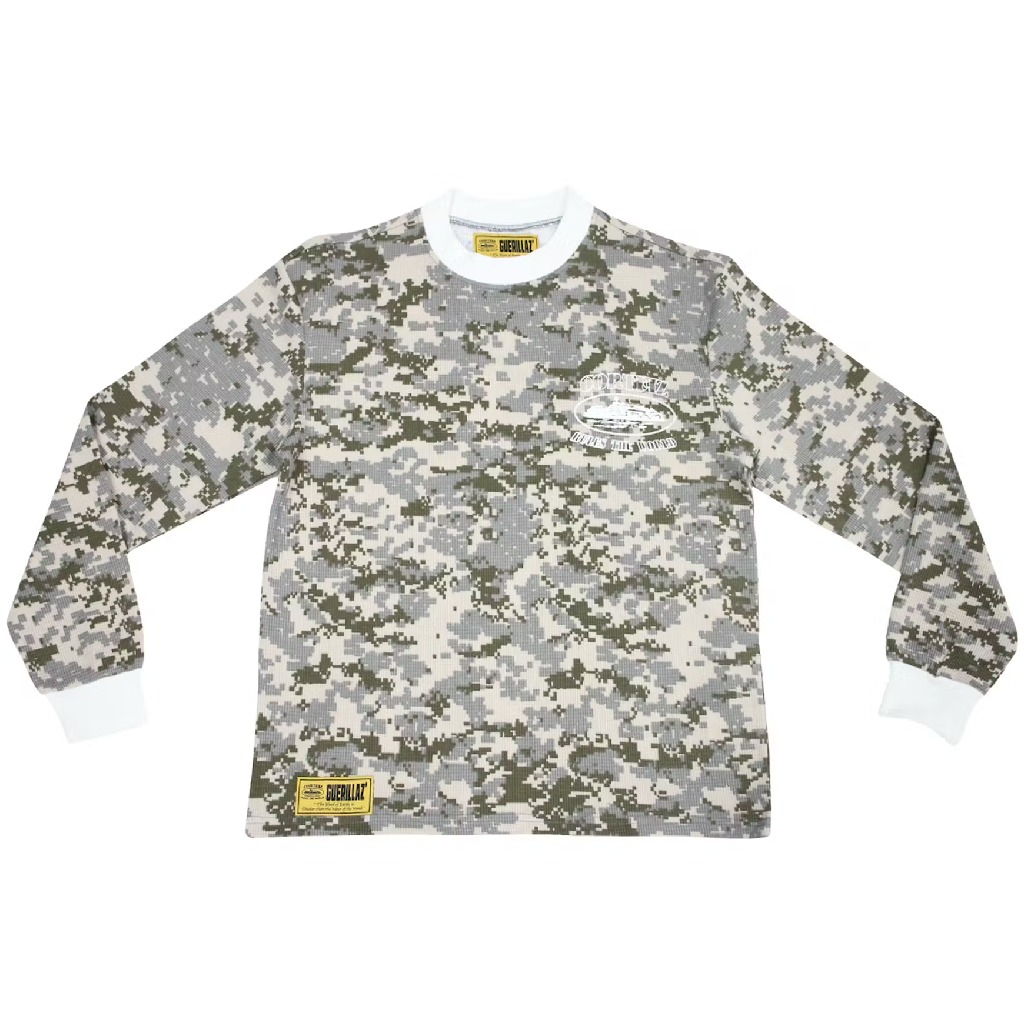Corteiz Alcatraz Insignia Waffle Sweatshirt Digi Camo Corteiz Alcatraz Insignia Waffle Sweatshirt Digi Camo