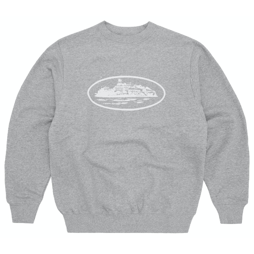 Corteiz OG Alcatraz Grey Sweatshirt Corteiz OG Alcatraz Grey Sweatshirt