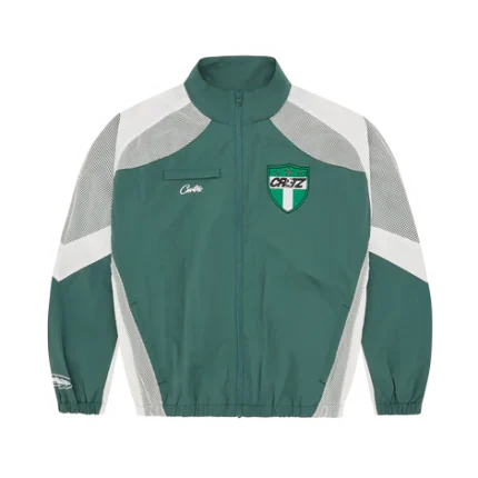 Corteiz Olympic Shuku Jacket Nigeria Green and White