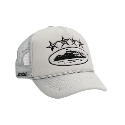 Corteiz 4 Starz Alcatraz Gray Trucker Hat