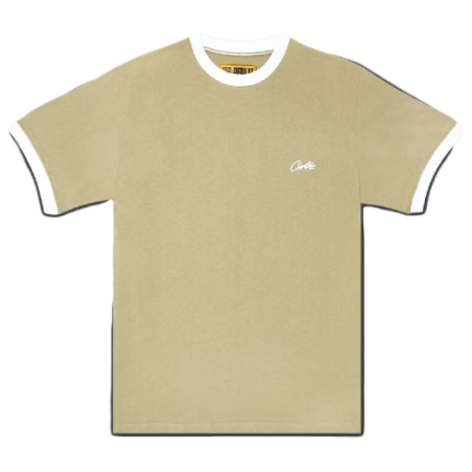 Corteiz All-Stars Ribbed T-Shirt in Light Khaki