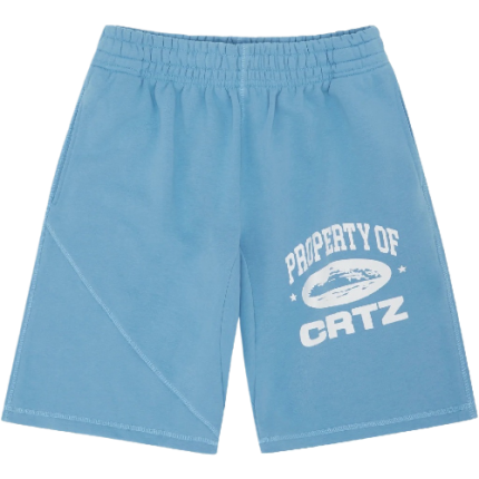 Corteiz with the P.O.C Shorts in Baby Blue