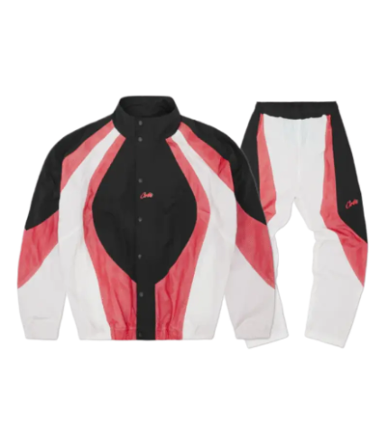 Corteiz Vertigo Shuka Black/Red Tracksuit