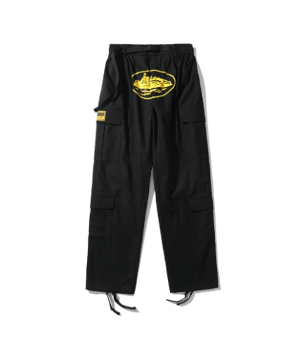 Corteiz Purp Guerillaz Black/Yellow Cargos