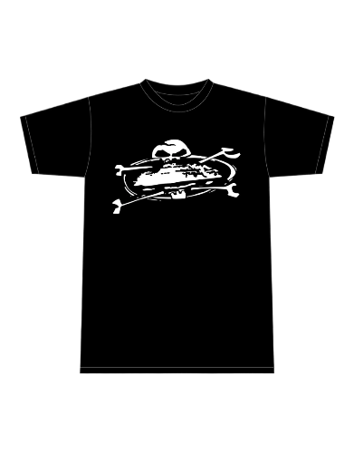 Corteiz Alcatraz Skull Black T-shirt