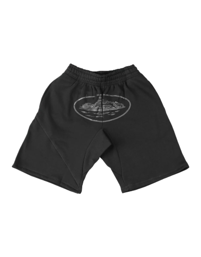 Corteiz Alcatraz Shorts in Triple Black