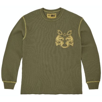 Corteiz Tiger Contrast Longsleeve Sweatshirt Khaki Green