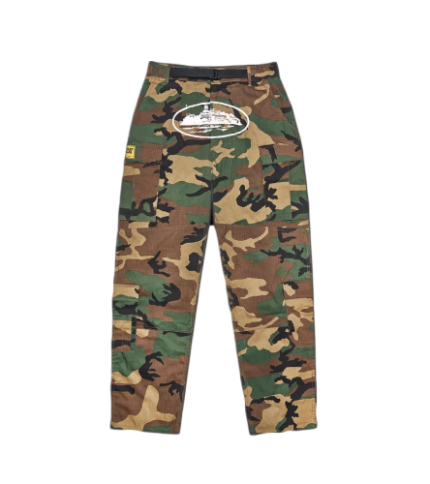 Corteiz Guerillaz Cargos in Woodland Camo