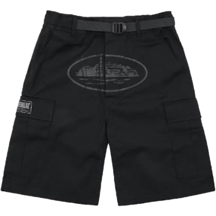 Alcatraz Cargo Shorts in Triple Black VIP