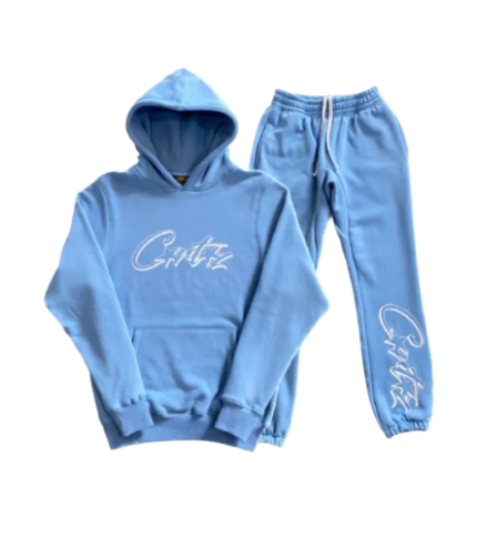 Corteiz Blue Tracksuit Branded