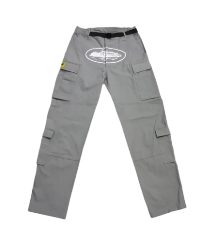 Corteiz Guerillaz Stone Cargos Gray