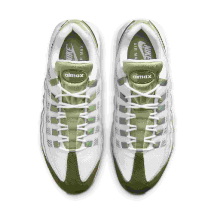 Corteiz x Nike Air Max 95 in White Oil Green