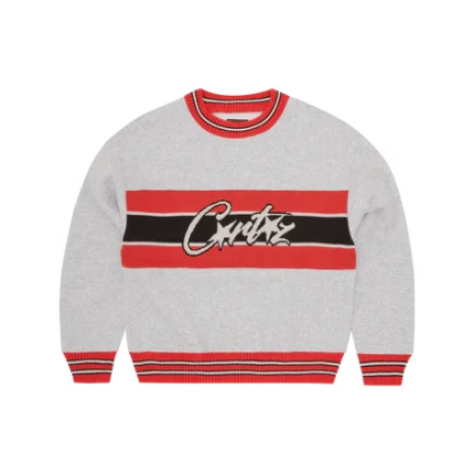 Corteiz UNI Crew Sweater in Heather Grey