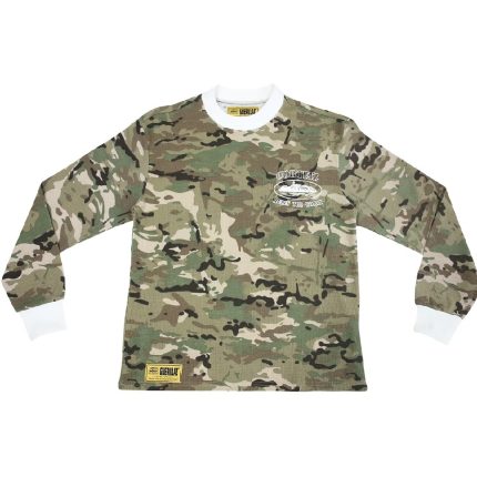 Corteiz Alcatraz Insignia Waffle Sweatshirt Camo