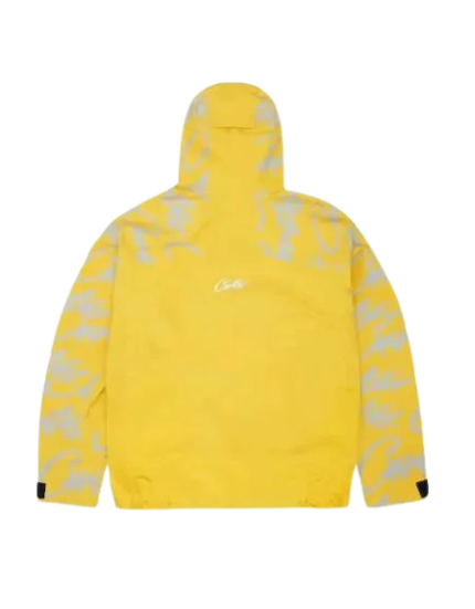 Corteiz Elitework Waterproof Shell Jacket in Yellow
