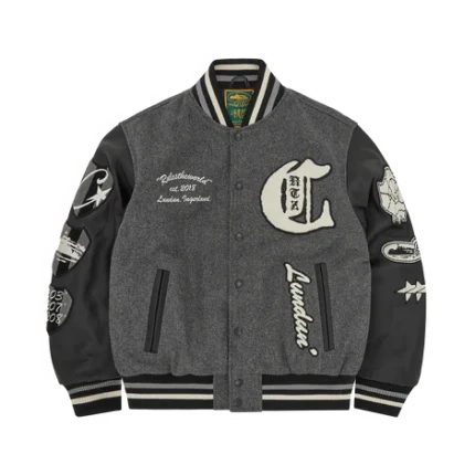 Corteiz US vs Dem Varsity Jacket Grey