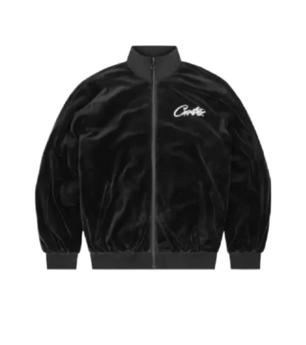 Corteiz VVS Velour Black Tracksuit