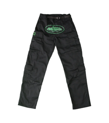 Corteiz Mula Guerillaz Cargos Black