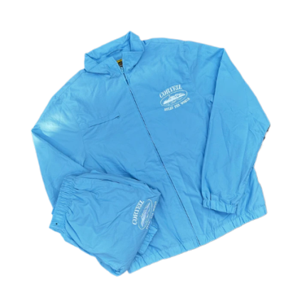 Corteiz Baby Blue/White Shukushuku Tracksuit
