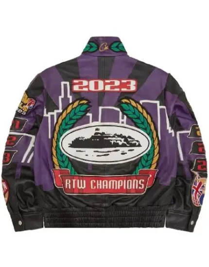 Corteiz 5 Year Leather Jacket