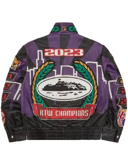 Corteiz 5 Year Leather Jacket