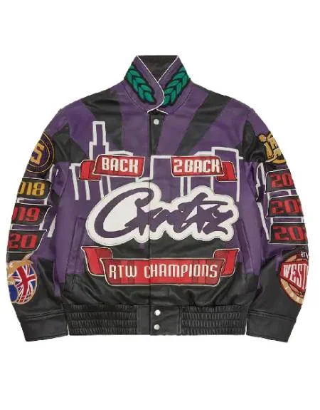 Corteiz 5 Year Leather Jacket