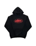 Corteiz Alcatraz Hoodie Black/Red