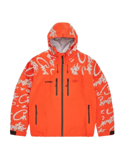 Corteiz Elite work Waterproof Shell Jacket Orange