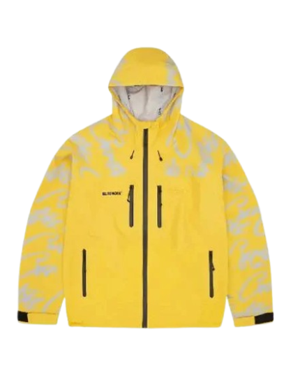 Corteiz Elitework Waterproof Shell Jacket in Yellow