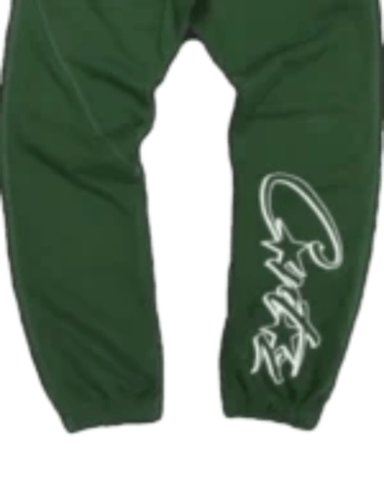 corteiz-dropout-joggers-green