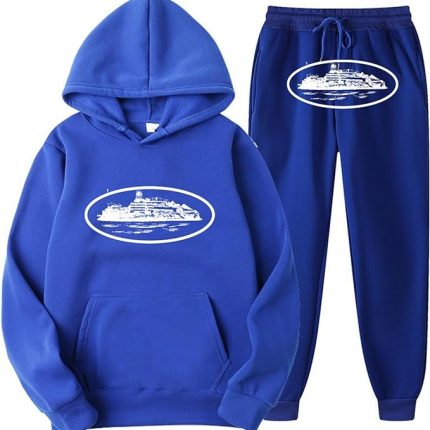 Corteiz Big Logo Tracksuit Blue