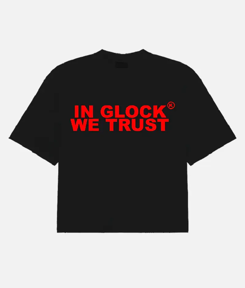 In Glock We Trust Oversized T-Shirt Black/Red In Glock We Trust Oversized T-Shirt Black/Red
