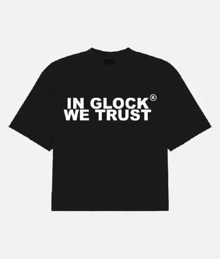 In Glock We Trust Oversized T-Shirt Black/White