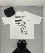 In Glock We Trust Oversized T-Shirt White/Black