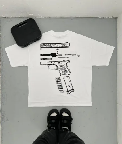 In Glock We Trust Oversized T-Shirt White/Black