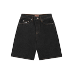 Crest Chainstitch Denim Short – Washed Black