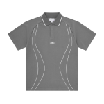 Island Piped Polo Shirt – Grey