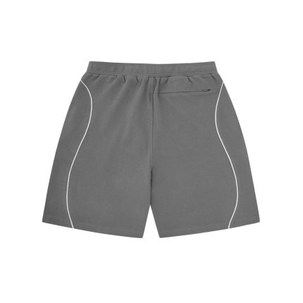 Island Piped Polo Short – Grey