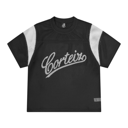 OPEN MESH PANEL JERSEY [BLACK/WHITE]