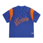 OPEN MESH PANEL JERSEY [BLUE/ORANGE]