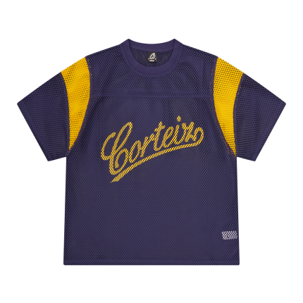 OPEN MESH PANEL JERSEY [NAVY/YELLOW]