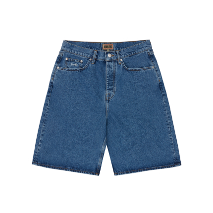 Royale Lazer Denim Short – Washed Blue