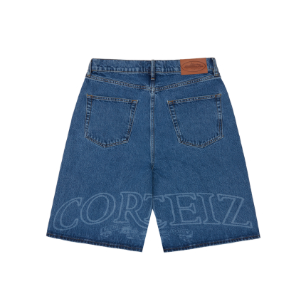 Royale Lazer Denim Short – Washed Blue